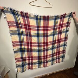 Plaid with Red, Blue, and Yellow Stripes